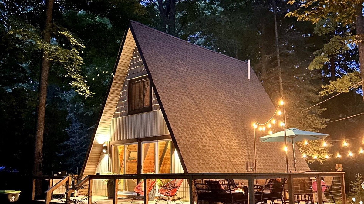Johannesburg Ski Chalet | MCM A-frame: HOT TUB; Lake; Ski; Snowmobile; Fireplace; Nature; Cozy Getaway