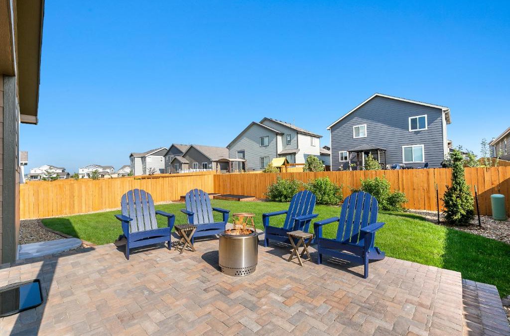 Longmont House | Mead Vacation Rental Fenced Backyard and Fire Pit!