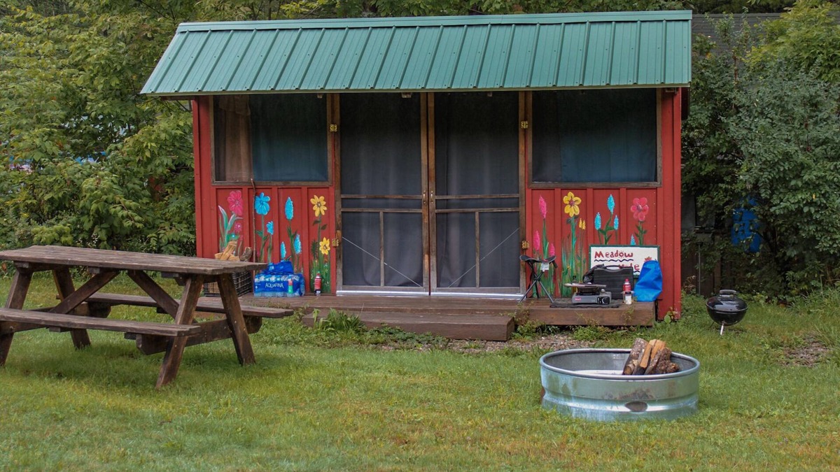 Etna Cabin | Meadow View Rustic Camping Cabin with WiFi