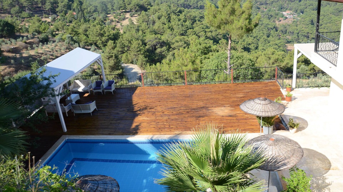 Ortaca Villa | Melisa Villa with SEA VIEW private pool and garden all rooms airconditioned