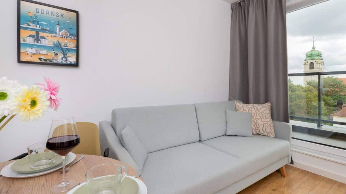 Zaspa Apartment | Mickiewicza 7 | Elegant Apartment | Balcony