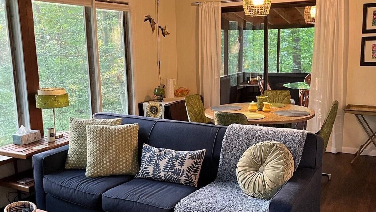 Willoughby Hills House | Mid Century Guest House on Wooded Lot