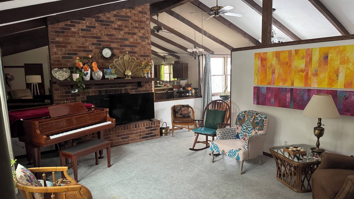 Brookings House | Mid-century Modern Home with Large Deck and Cozy Living Area