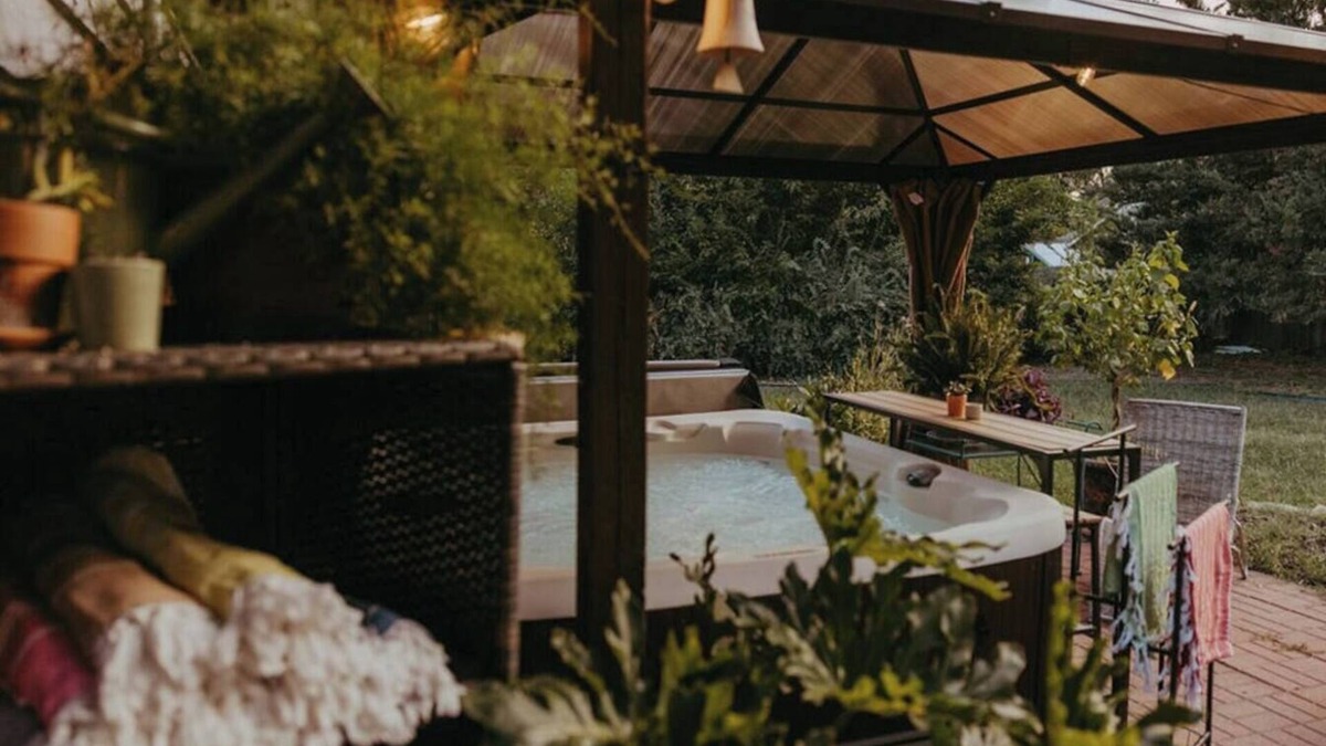Wichita House | Mid-Century Ranch: Hot Tub & Vintage Camper