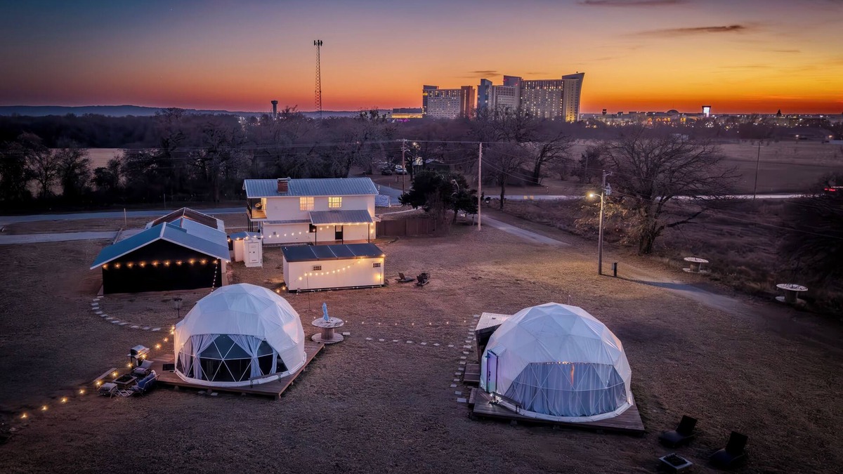 Thackerville Apartment | Midweek Dream Lux Dome near Casino and Lake