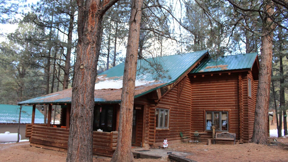Angel Fire Cabin | Miller Cabin-Log Cabin 3 bedroom 2 bath.Close to ski area