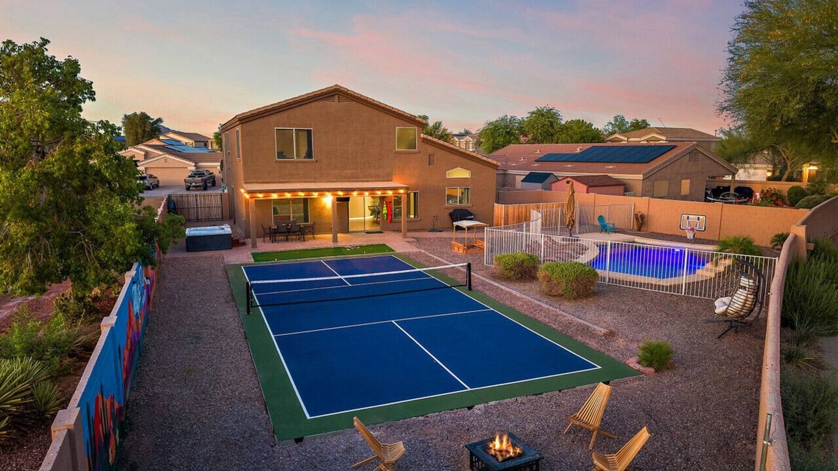 Mission Valley Villa | Mirage Peak Manor Luxury Villa w/Pool Spa Pickleball & Games Hosted by Relaxtay