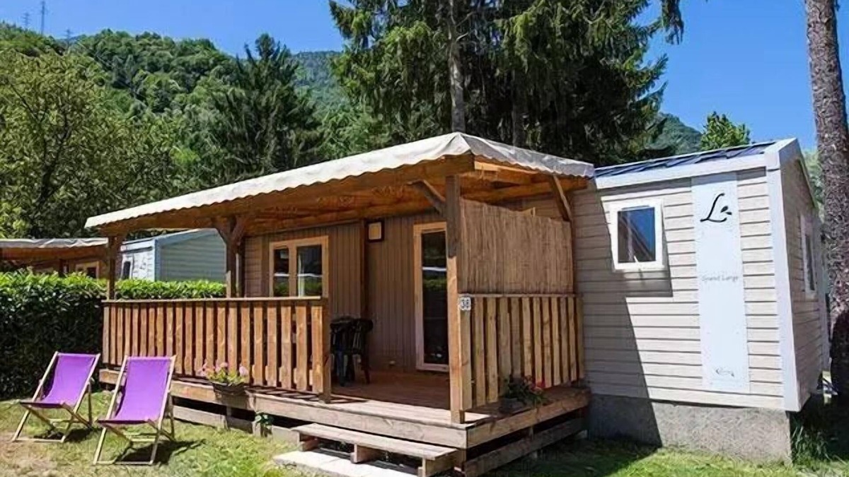 Aigueblanche House | Mobil home Louisiana Klimaanlage 4 bis 6 Personen - 4 Pers. im Preis enthalten