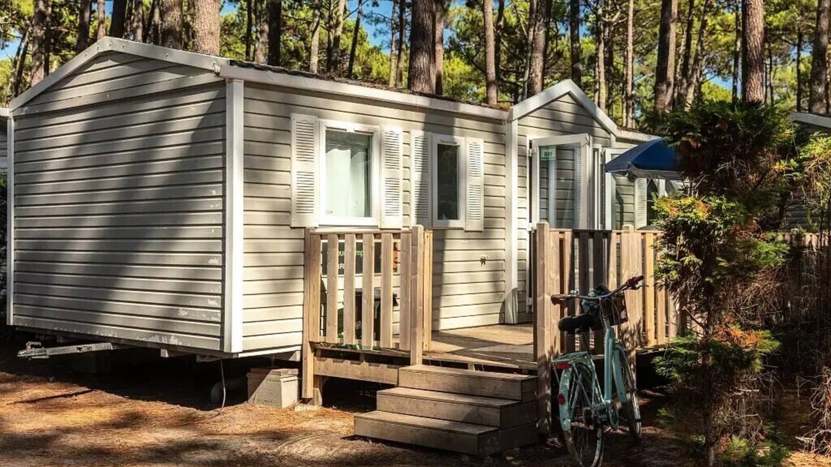 Le Portel House | Mobile home ● Aufgedeckte Terrasse