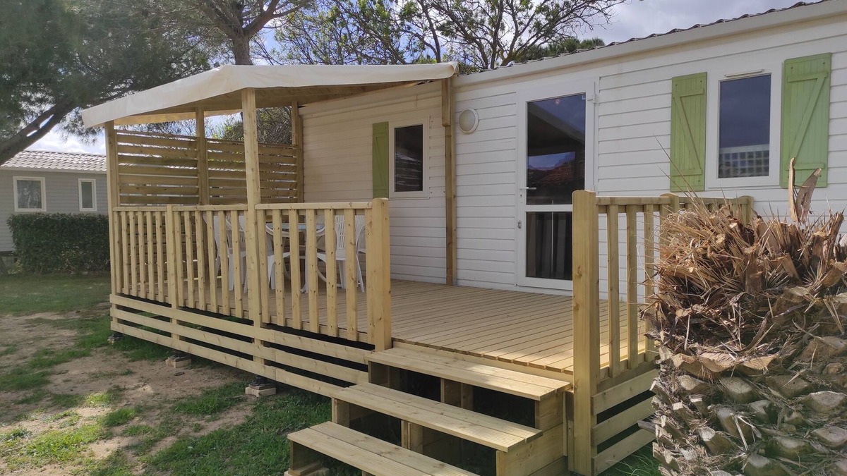 Port-la-Nouvelle House | Mobile home E68 5-6 people air-conditioned in the Novela campsite
