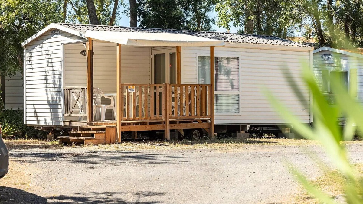 Proissans House | Mobile home Einfache Terrasse