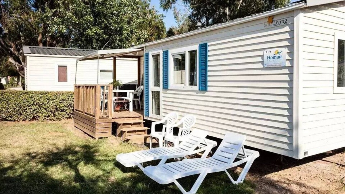 Saint-Cheron House | Mobile home Einfache Terrasse