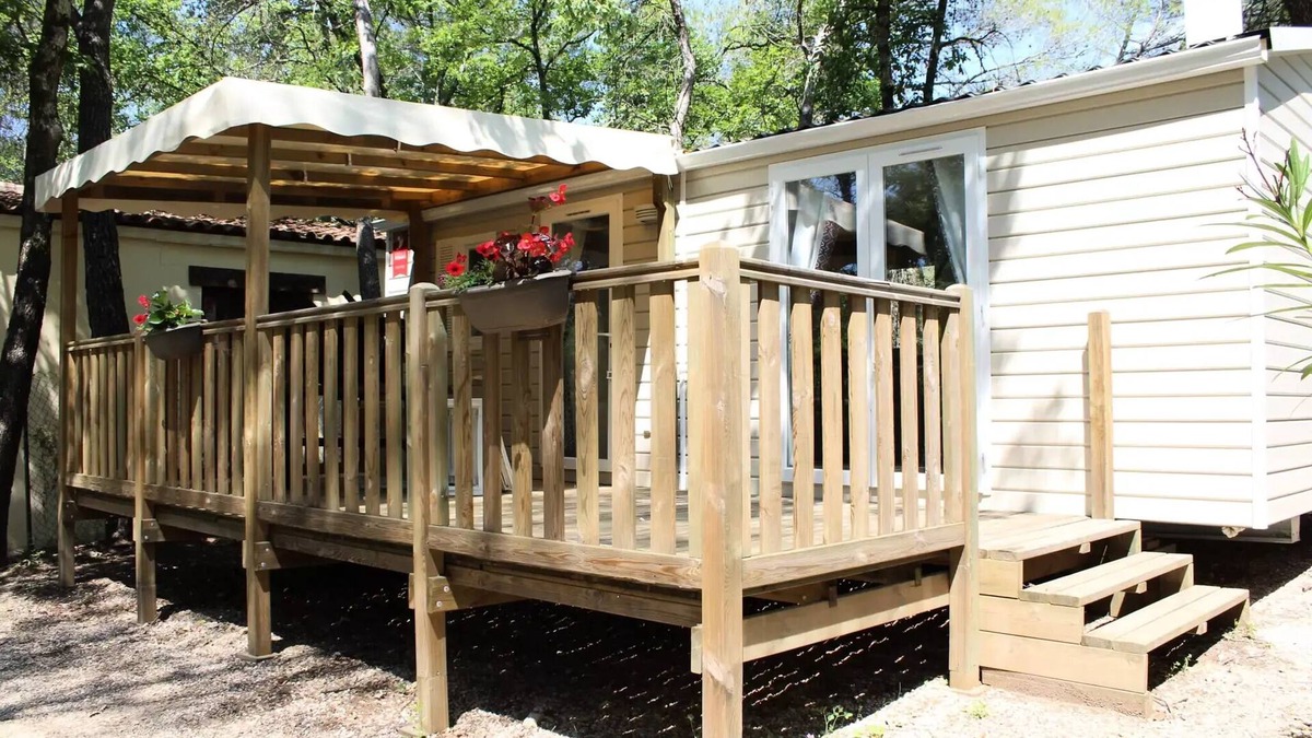 Saint-Paul-en-Foret House | Mobilhome Comfort 29m2 - 2 Erwachsene und 3 Kinder mit Klimaanlage 5 Personen