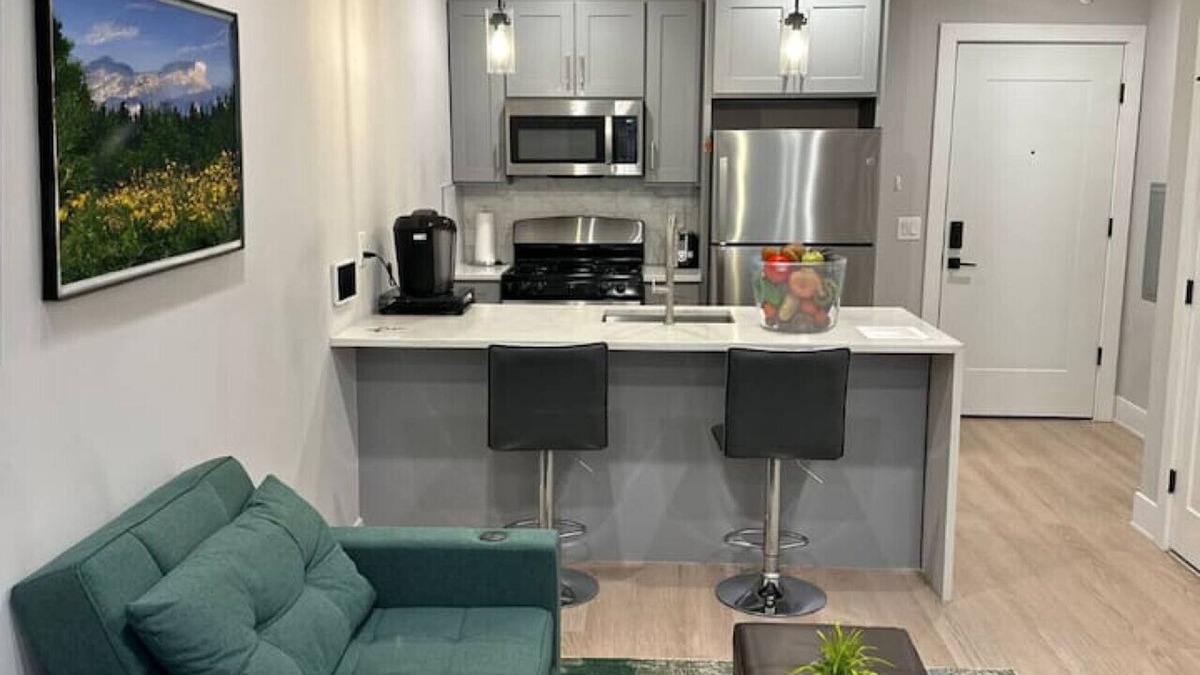 Jersey City Apartment | Modern 1-BR Apt 15 min to NYC (wsh.dry)