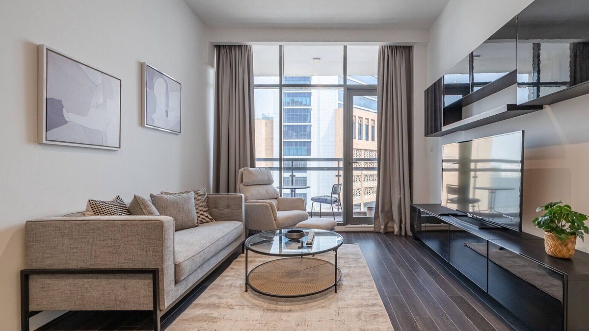 Al Sufouh 1 Apartment | Modern 1BDR Apartment with Excellent City View/Media city