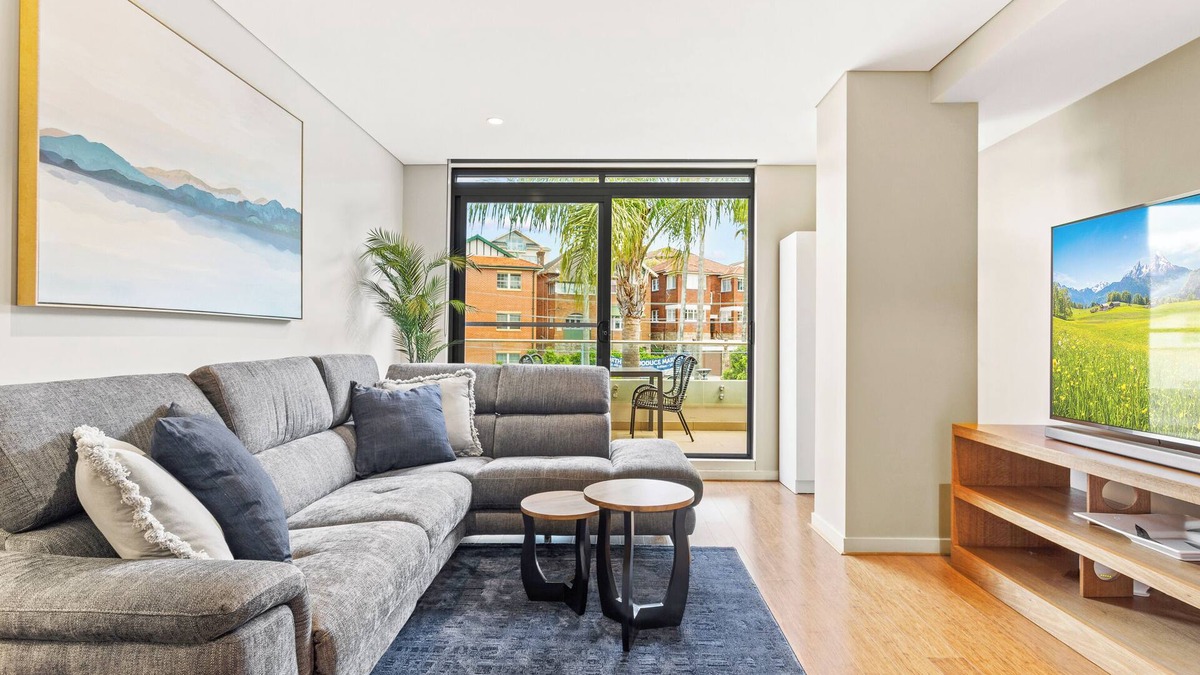 Waverton Apartment | Modern 1BR Apartment with Balcony, Steps from Waverton Station