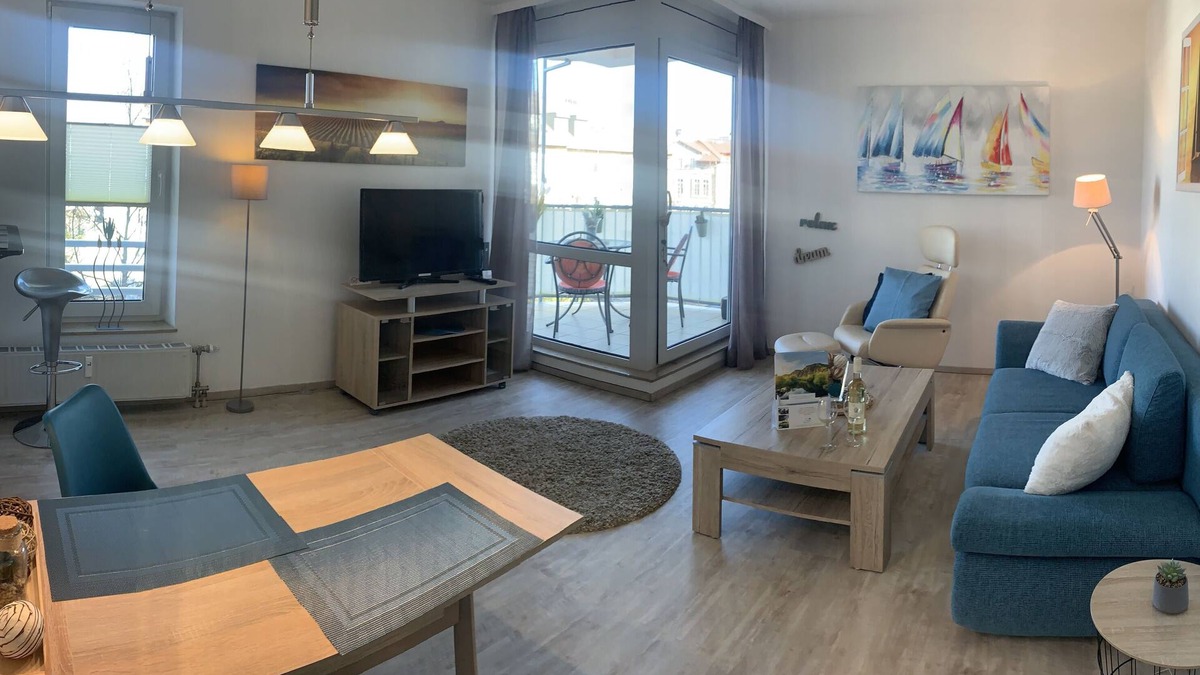 Bad Kreuznach Apartment | Modern 2-room apartment in the spa area - balcony, WLAN, TV, spa area