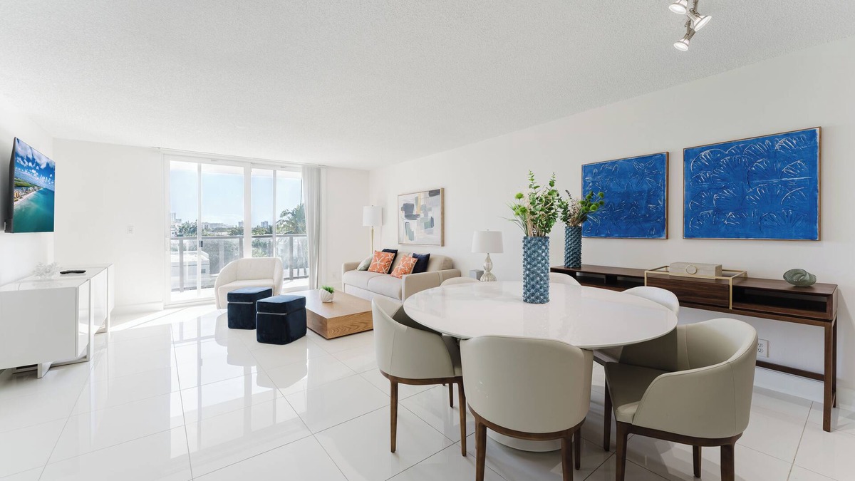 Boca Raton Apartment | Modern 2BR/2BA with Balcony- Directly Across from the Beach