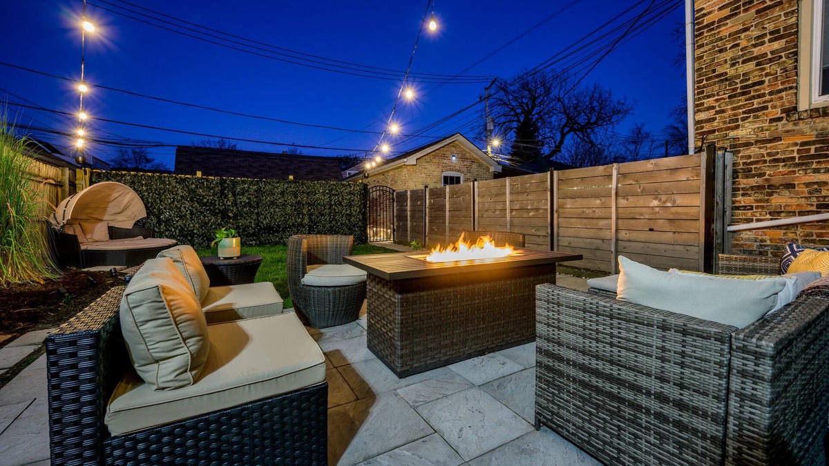 Avondale Apartment | Modern 3-Bed Stay w/Patio, Firepit, & Garage Parking Spot