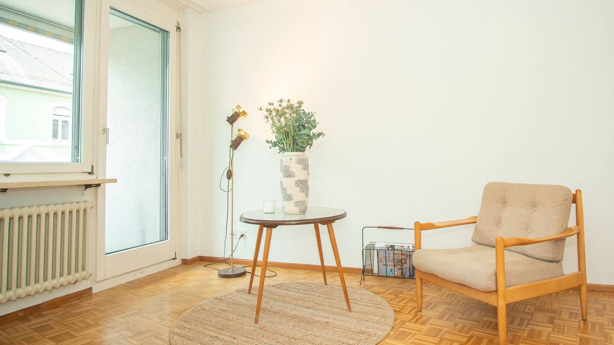 Basel Apartment | Modern 3-room apartment in the centre of Basel with balcony.