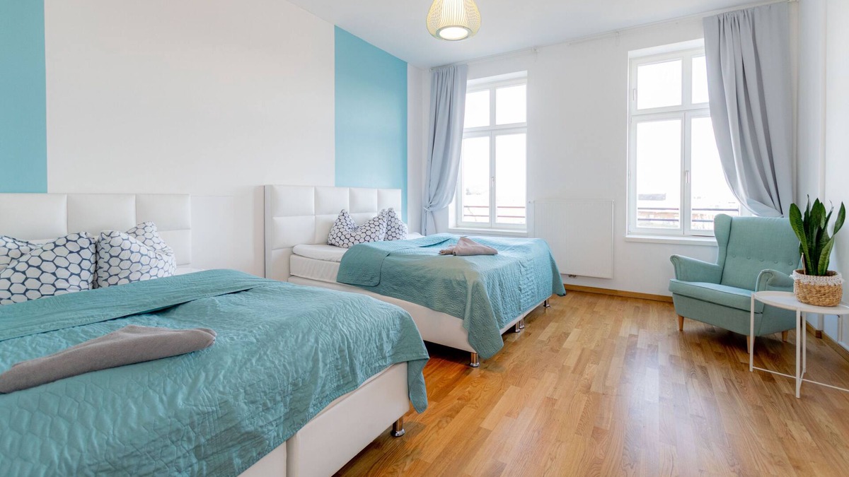 Zentrum-Ost Apartment | Modern 4-bett-zimmer mit Bad - Luga Homes - Stadthaus