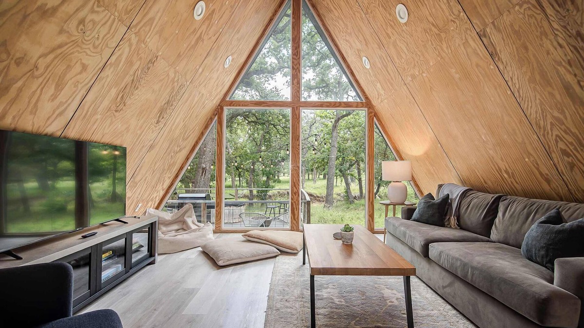 Fredericksburg Cabin | Modern A-Frame Cabin in Nature, Minutes from Main