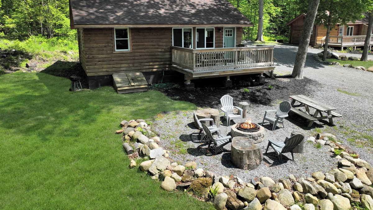 Lake George Cabin | Modern and Spacious Cabin w/Firepit - Walkable to Beach & Close to Town!