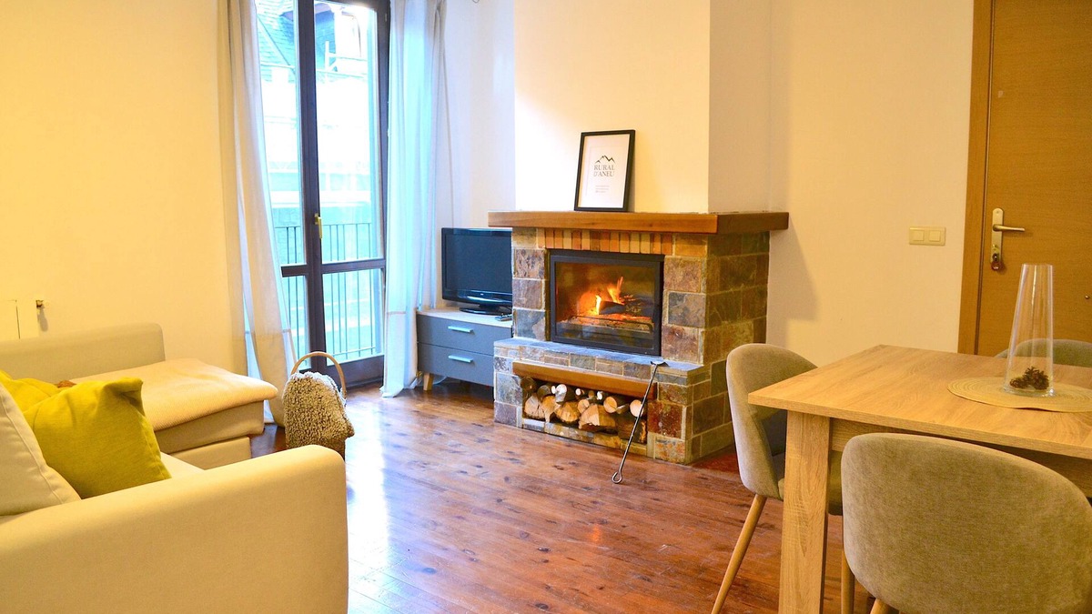 Esterri D'Aneu Apartment | Modern apartment with fireplace