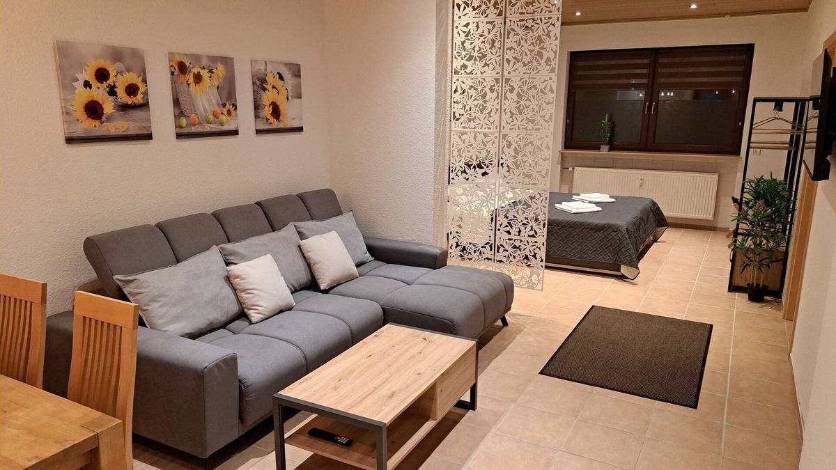 Bexbach Apartment | Modern apartment in Oberbexbach, for up to 5 people, with desk & parking space