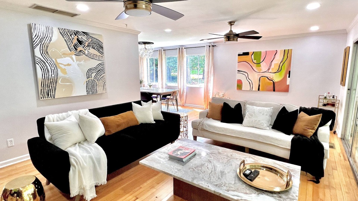 Tallahassee House | Modern Artsy 4bd/2ba Central w/1PM CHECK IN! 5beds/Sleeps 10