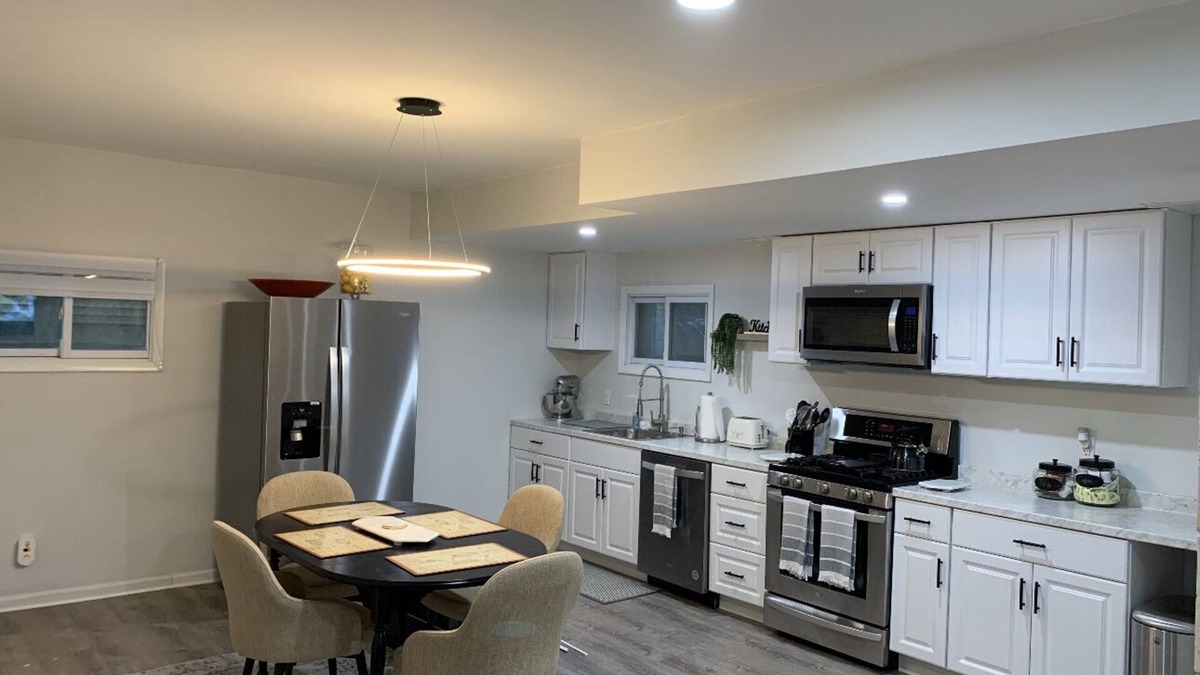 Long Branch House | Modern beach apartment 1.0 mile to the beach.