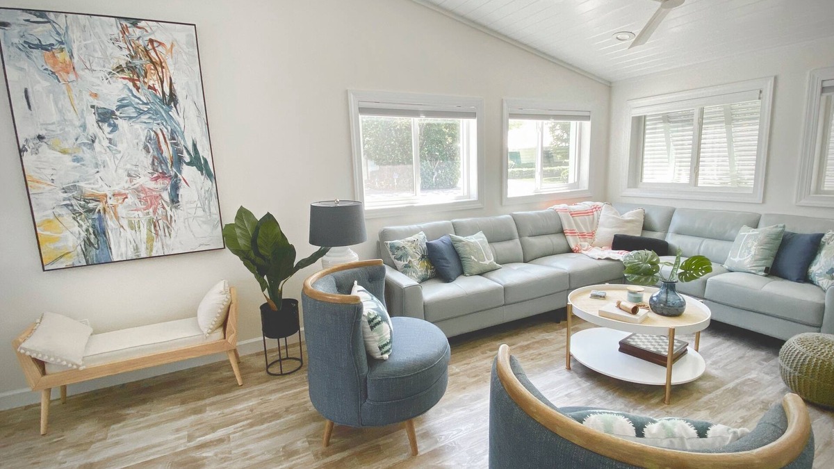 Stuart House | Modern coastal getaway with hot tub, putting green and private backyard oasis.