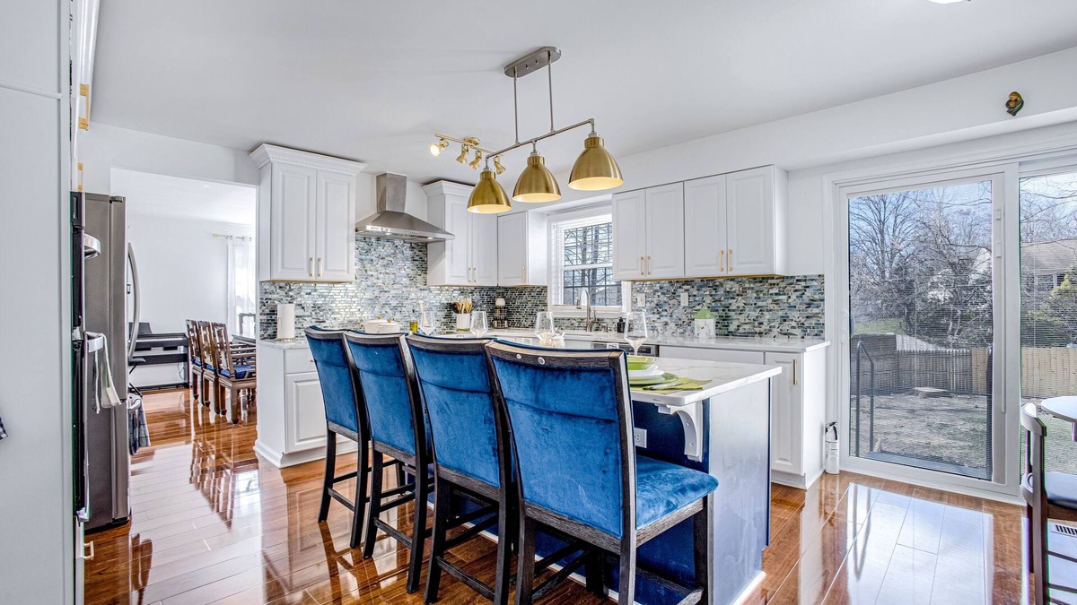 Aspen Hill House | Modern, comfortable home full of lovely craftsmanship, near Glenmont Metro