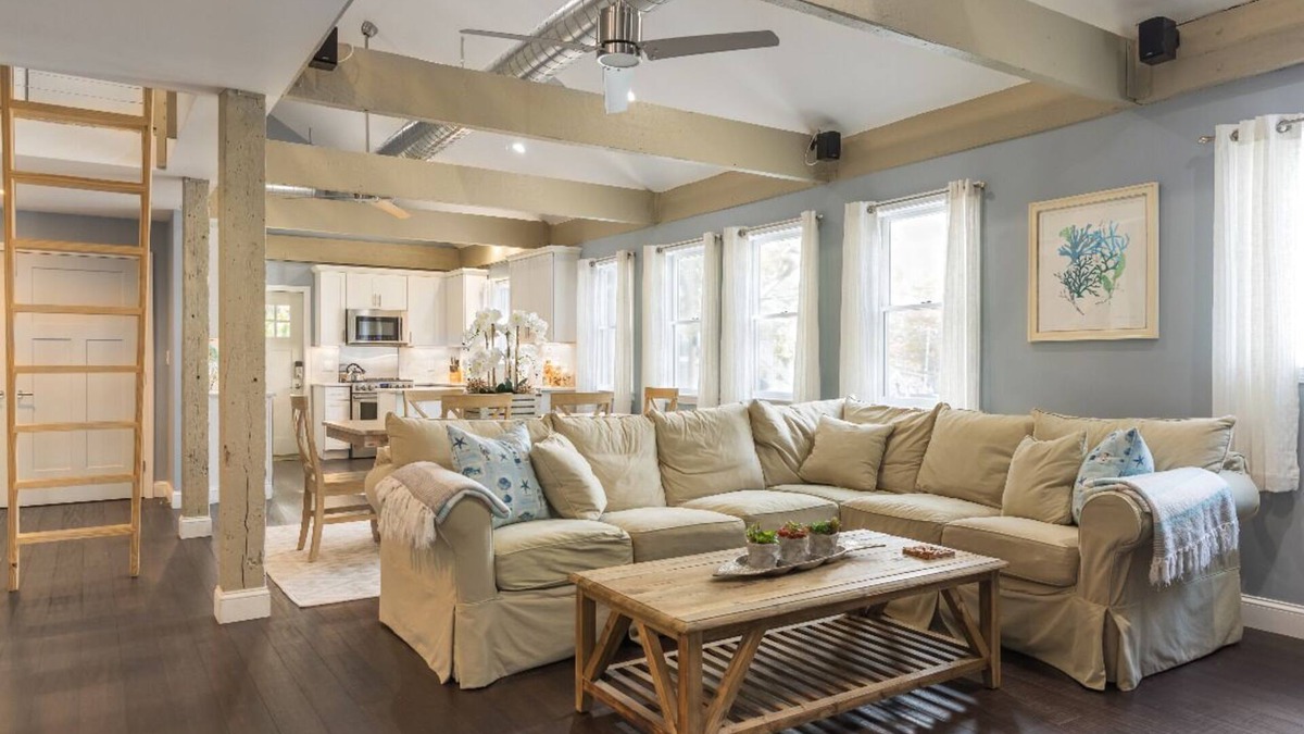 Marblehead Condo | Modern Condo in Historic Marblehead, Walk everywhere, Parking, A/C, Deck & Grill