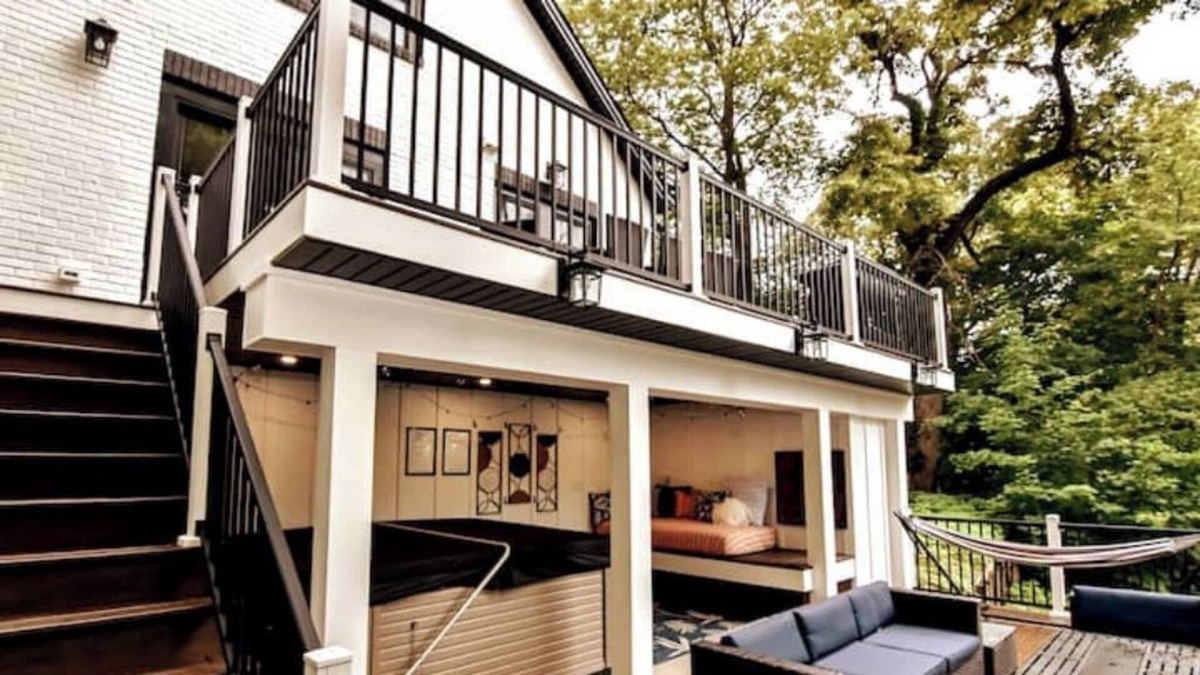 Waverly House | Modern Cottage Oasis w/ Double Deck & Hot Tub Area