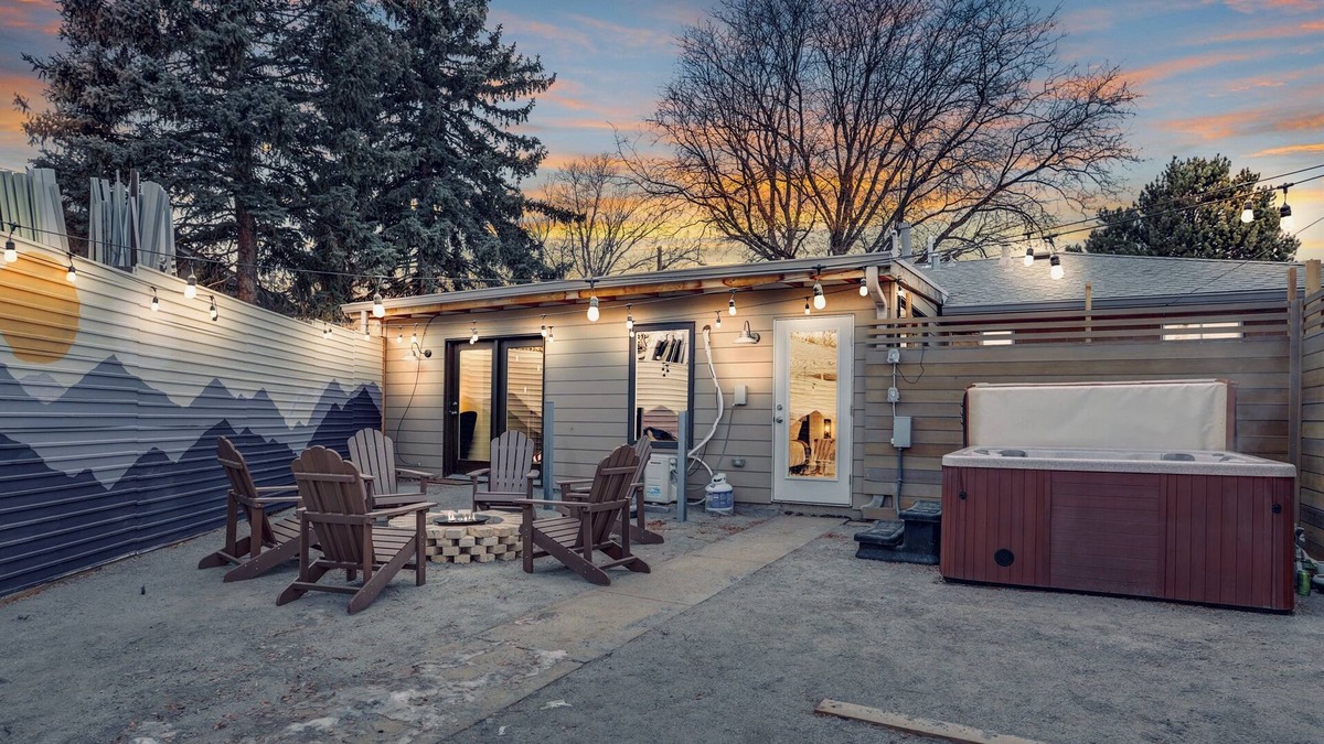 Berkley House | Modern Denver Getaway: Hot Tub, Fire Pit, King Bed