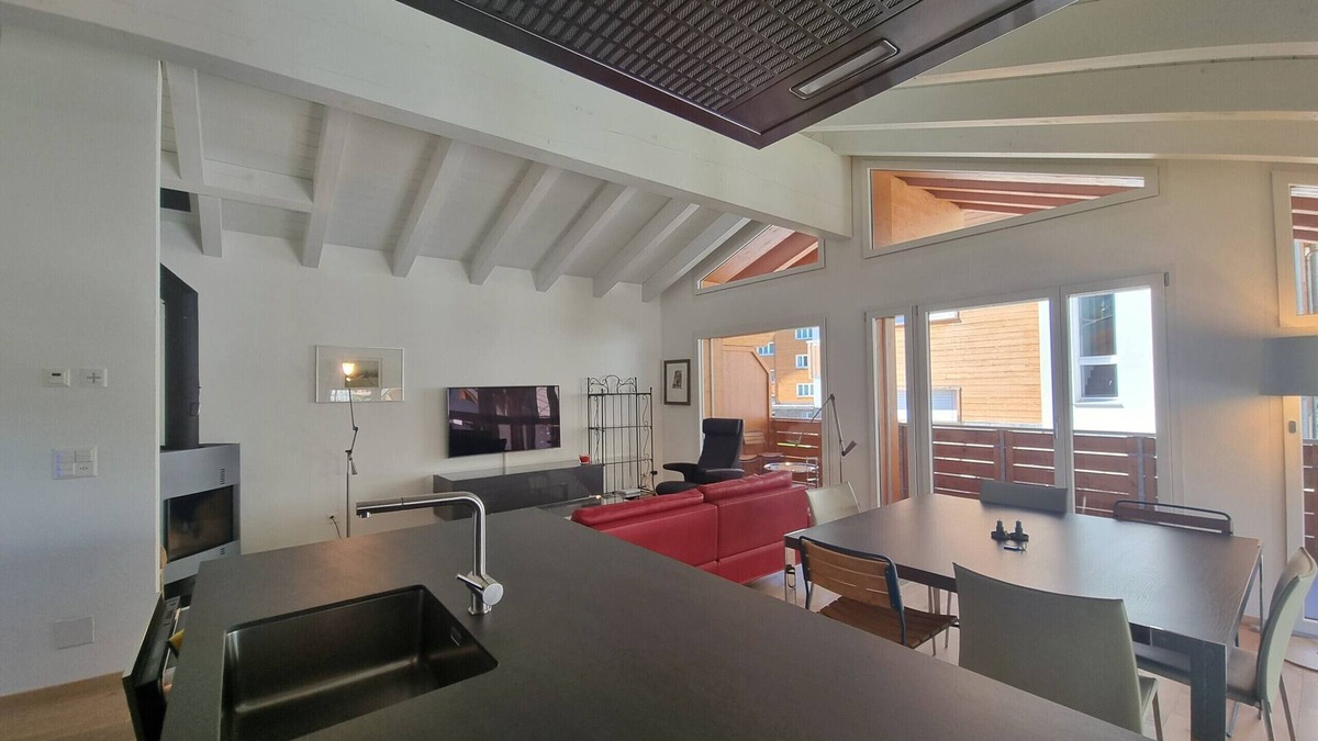 Saas-Fee Apartment | Modern duplex flat in the Bella Coppia building, 100 metres from the Alpin Express