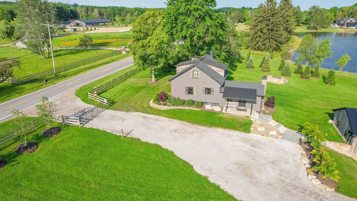 Madison Cabin | Modern Farmhouse w/Hot Tub, Lake Views & Scenic Trails in Ohio Wine Country