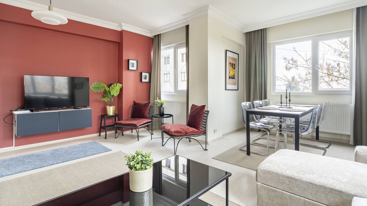 Bostanci Apartment | Modern Flat w Balcony 5 min to Bagdat Ave