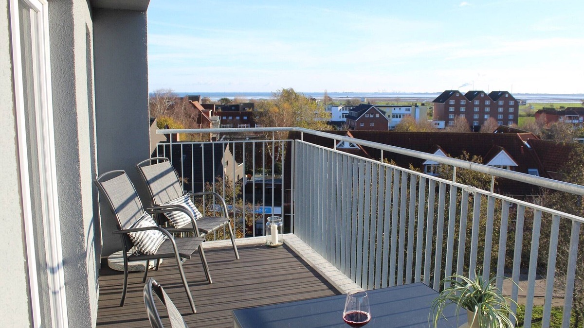 Schillig Apartment | Modern, high-quality vacation apartment, sauna, large balcony, close to the beach