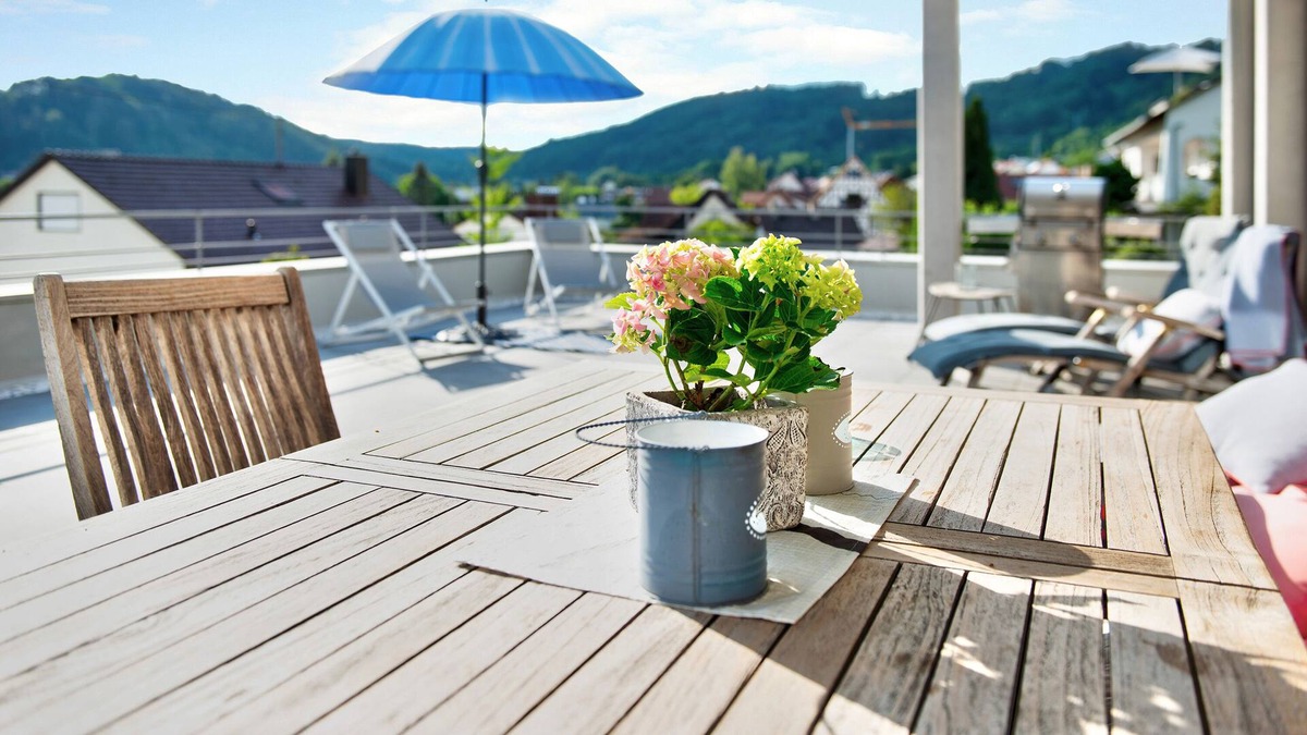 Ludwigshafen Apartment | Modern Holiday Apartment With Heated Natural Pool, Sauna, Terrace and WiFi; Parking lots available