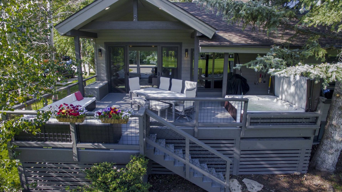 Eagle-Vail House | Modern home on creek and golf course with mountain views; ideal 2 families