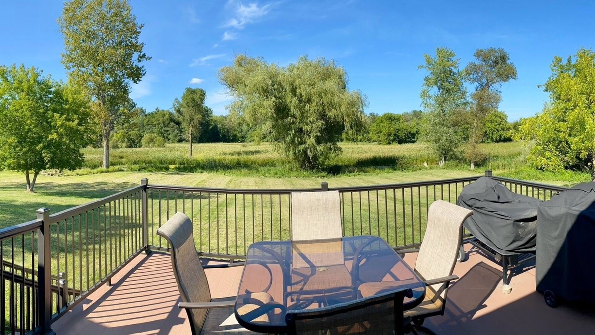 Marinette House | Modern Home on Trout Creek in Peshtigo “Fire City” w/Spacious Backyard & Deck!