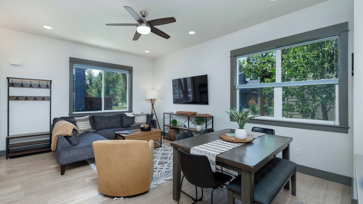 Four Corners House | Modern home w/garage converted game room!