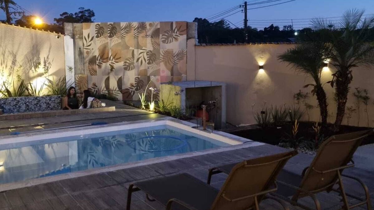 Suzano House | Modern house with leisure items! 5 min from Blue Beach Thermas Park