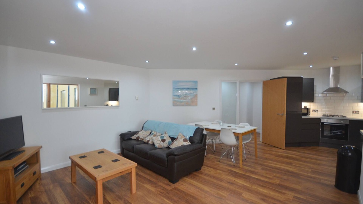 Aberystwyth Apartment | Modern luxury apartment overlooking the rooftops of Aberystwyth, Wales