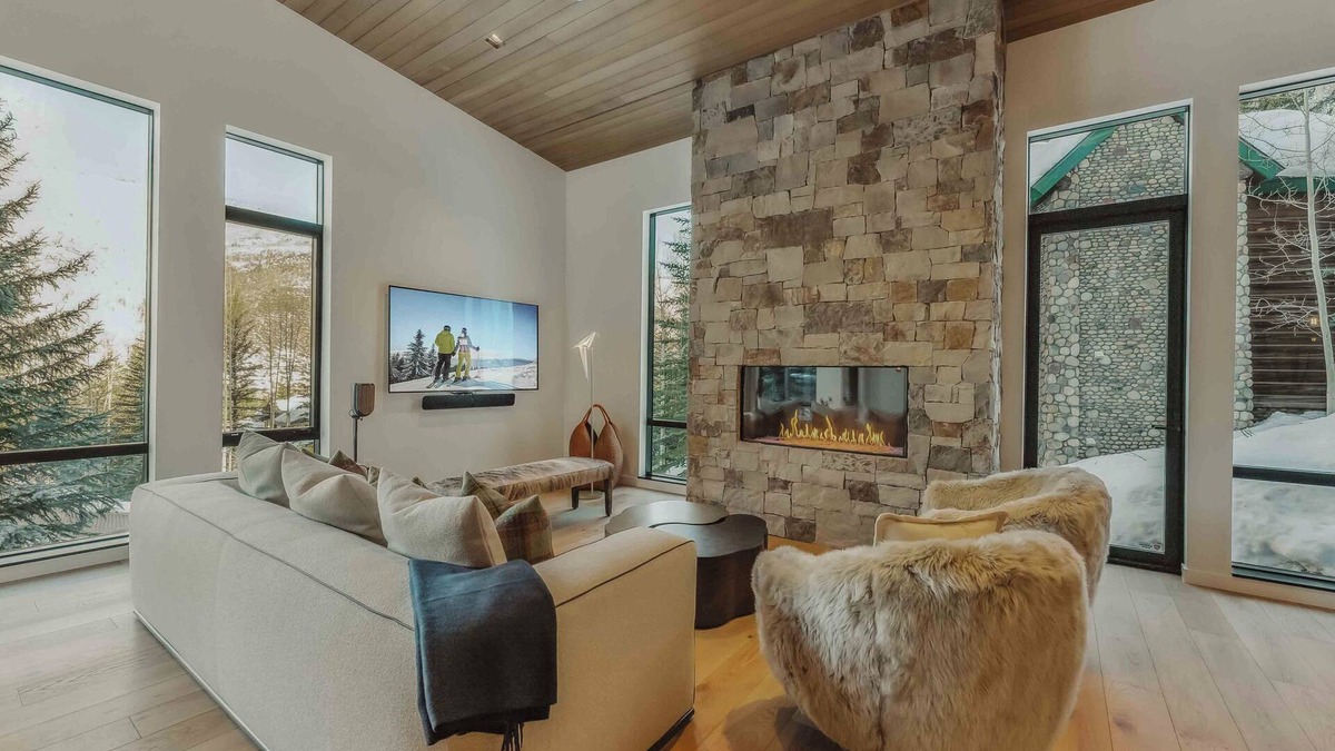 Highland Meadows House | Modern Mountain Home with Aspen Views, Hot Tub, Fireplace, and Luxe Interiors