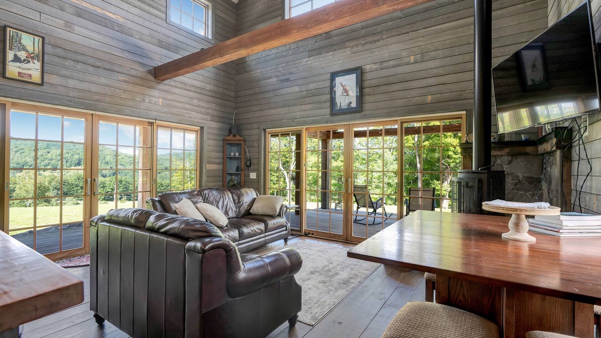 Brownsville Cabin | Modern Mt. Ascutney Cabin - Views, Fireplace, Chef’s Kitchen, Pets Welcome