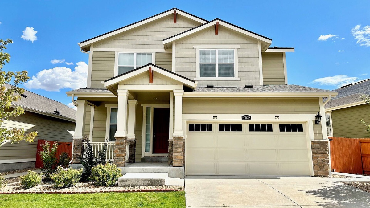 Parker House | Modern Parker Tudor Home w/4 Bed, 3.5 Bath, Office, Fenced Yard & 2 Car Garage