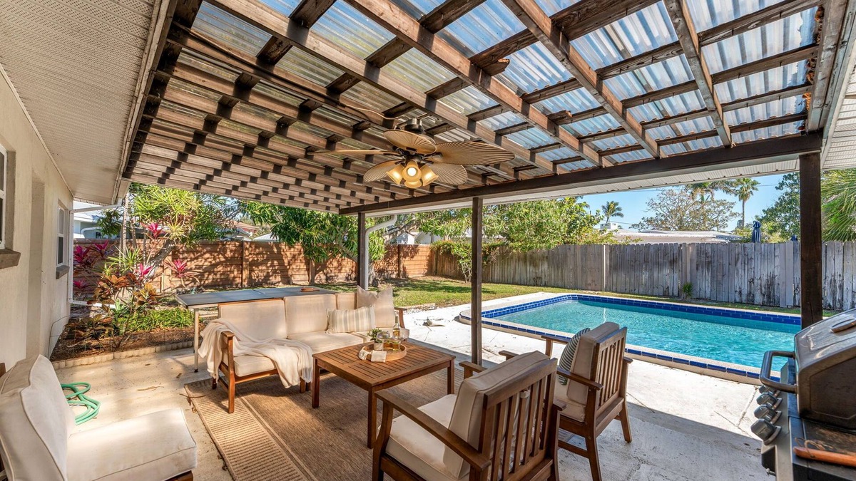Cocoa Isles House | Modern Seaside Boho Home – Stylish House with Private Pool & Spacious Backyard!
